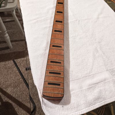 Guitar Neck Unknown 1980's - Black with maple headstock for sale