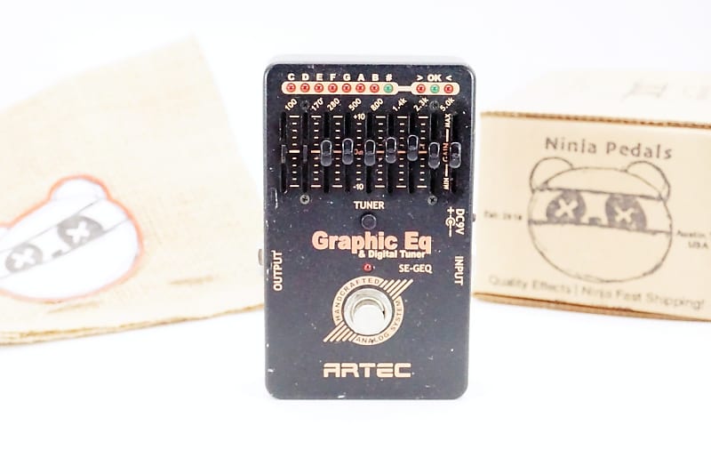 Artec SE-BEQ Bass Graphic Equalizer Pedal with Chromatic Tuner