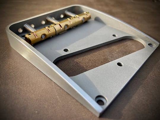 Van Dyke-Harms Telecaster Hybrid Bridge with Front Attachment and  Compensated Saddle Set 2023 - Stainless Steel