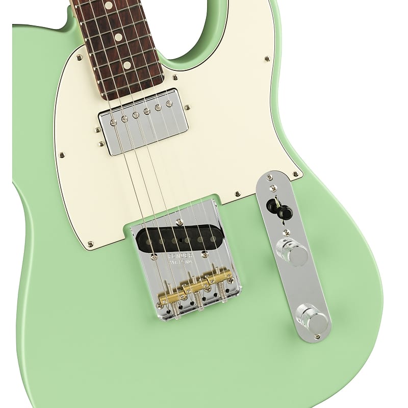 Fender American Performer Telecaster Hum - Satin Surf Green w/ Rosewood Board image 1
