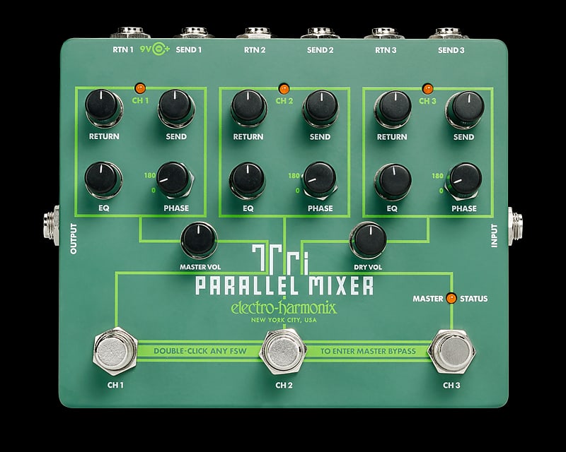 NEW! Electro-Harmonix Tri Parallel Mixer Effects Loop Mixer/Switcher image 1