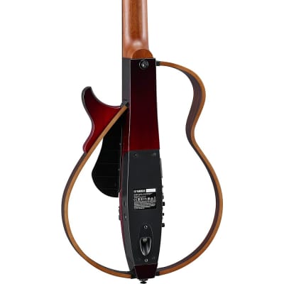 Yamaha Nylon String Silent Guitar Dark Red Burst image 2