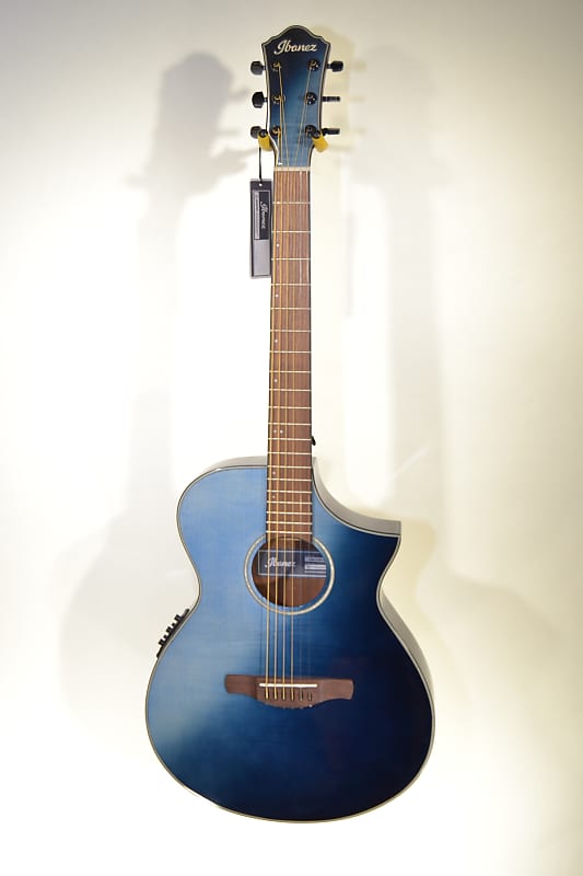 Ibanez AEWC32FM Acoustic-Electric Guitar Indigo Sunset Fade - Pro Setup image 1
