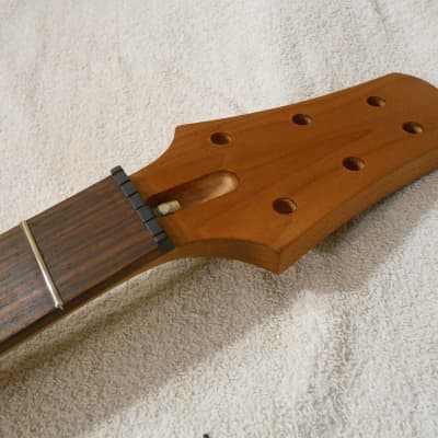 Warmoth Vortex Roasted Maple / Rosewood Electric Guitar Neck, RH, Stainless Steel 6150 Frets, Wolfgang Neck Profile image 6