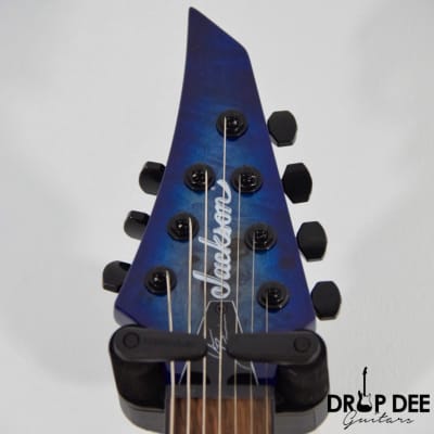 Jackson Pro Series Signature Chris Broderick Soloist HT7P 7-String Electric Guitar - Transparent Blu image 10