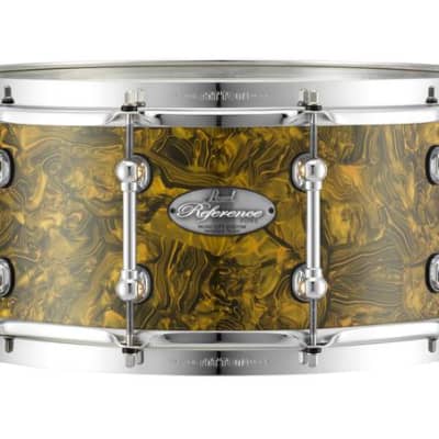 Pearl Music City Custom Reference Pure 13"x6.5" Snare Drum GREEN GLASS RFP1365S/C446 image 7