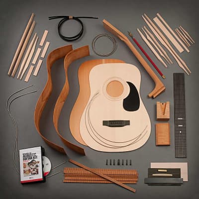 StewMac Dreadnought Acoustic Guitar Kit, Dovetail Neck, Sitka Top, Mahogany Back & Sides for sale