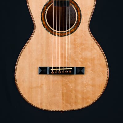 Ressler Parlor 12-Fret Flame Mahogany and Bearclaw Sitka Spruce NEW image 4