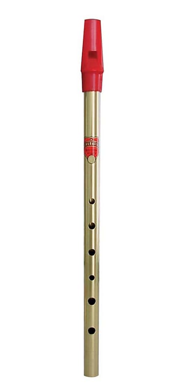 Generation Nickel Bb Tin whistle with red mouthpiece