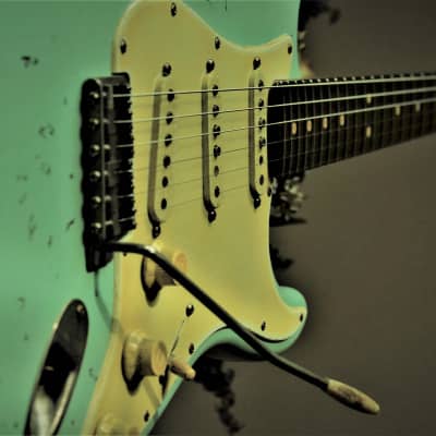 American Fender Stratocaster Relic Nitro Surf Green Custom ShopTexas Specials image 1