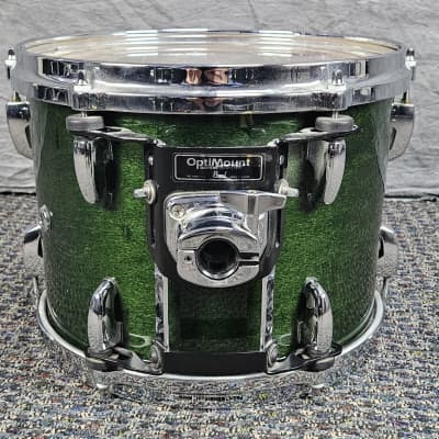 Pearl Masters Custom MMX Shell Kit 10-12-14-22 Late 1990s-Early 2000s - Emerald Green image 12