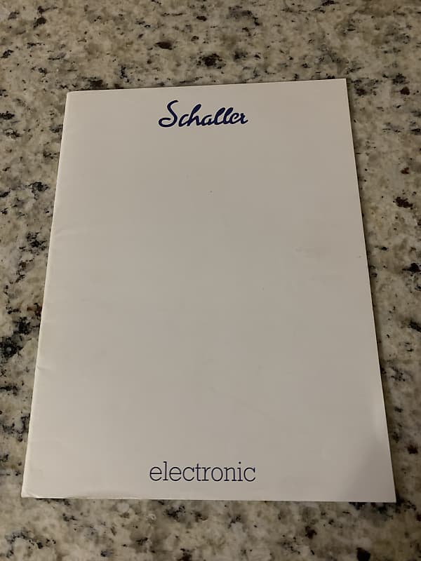 Schaller Parts & Pedal Catalog 1984 Wah Fuzz Phaser Tremolo Reverb