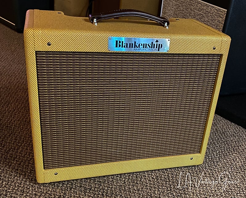 Blankenship Fat Boy Tweed Deluxe Guitar Amplifier with 1 x 12" Celestion G12H 30W Speaker image 1