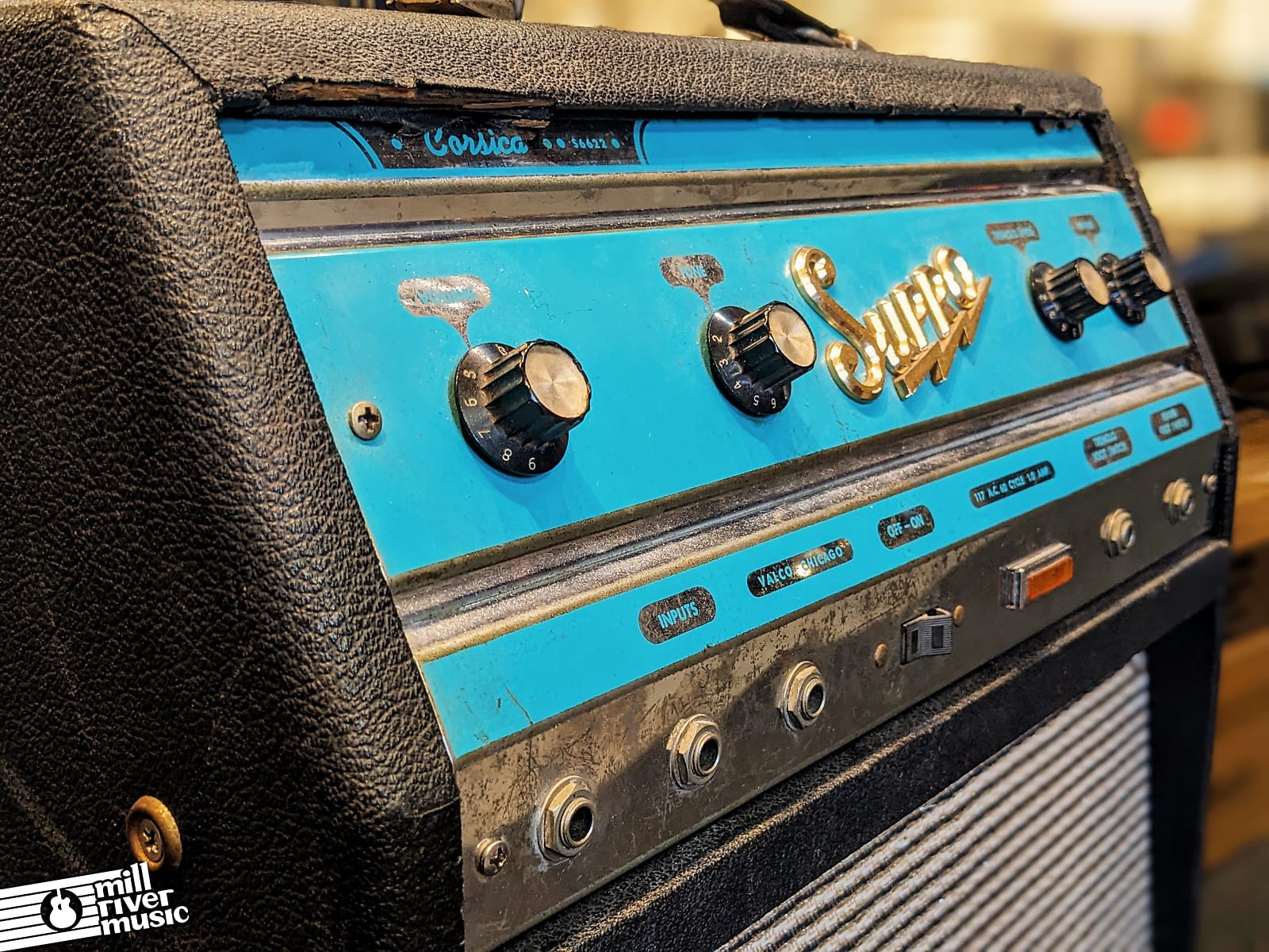 Supro Corsica Vintage Electric Guitar Combo Amp uprgaded w/JBL D123 speaker Used