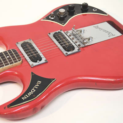 Vintage 1960s Baldwin / Burns Baby Bison Guitar w/Rezotube Made in England! image 9