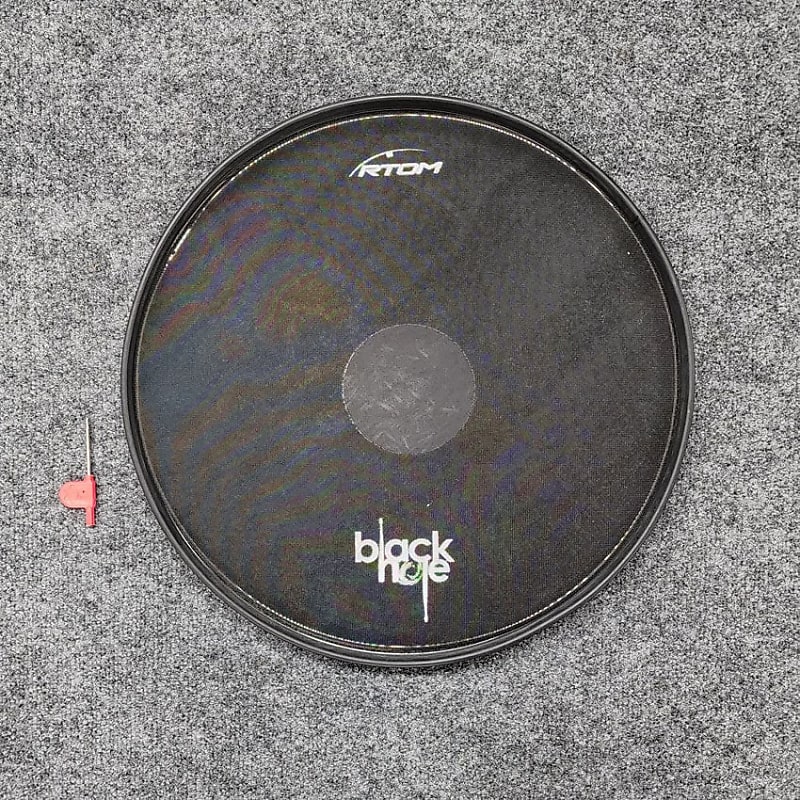 Used RTOM Black Hole Drum Silencing Pad 16" Excellent Reverb