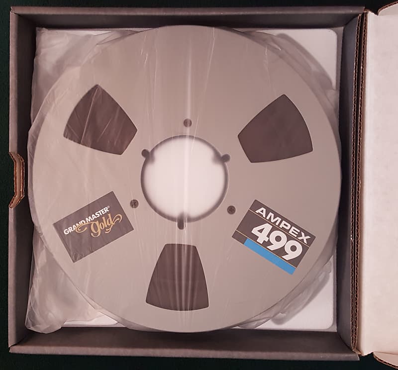 Ampex 467 Digital Empty Audio Tape Reel 10.5 x 1 with Protective Tape Band