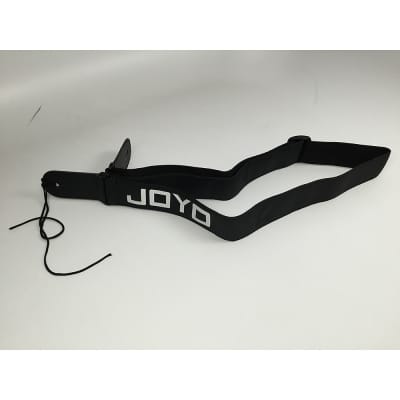 Joyo Acoustic Electric Adjustable Black Bass Guitar Strap w/ White Logo image 2