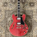 Eastman T486-RD 16" Deluxe Thinline Electric Guitar in Red w/ Case, Setup #1208