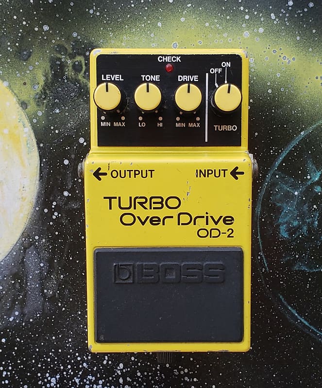 Vintage BOSS Turbo OverDrive OD-2, Black Label, 1985, Japan, | Reverb