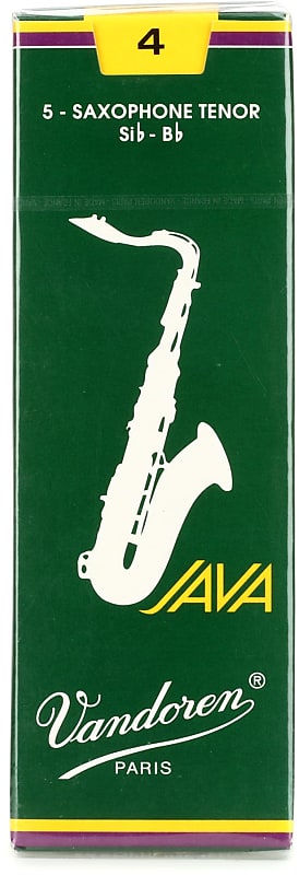 Vandoren SR274 - JAVA Tenor Saxophone Reeds - 4.0 (5-pack) image 1