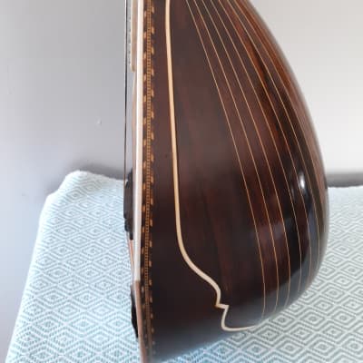 Washburn Bowl Back Mandolin, 26 Ribs, 1880-1920, Ornate, Tooled Leather OHSC image 15