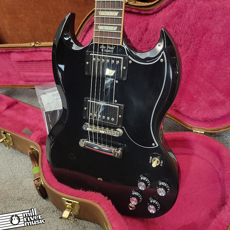 Gibson USA '61 Reissue SG Ebony Electric Guitar w/OHSC c.2016