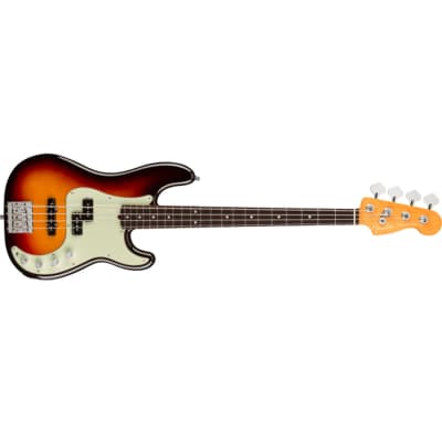 Fender American Ultra Precision Bass Guitar Rosewood Fingerboard Ultraburst - 0199010712 image 1