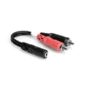 Hosa YMR-197 Female Stereo 3.5mm - Two Male RCA Y-Cable