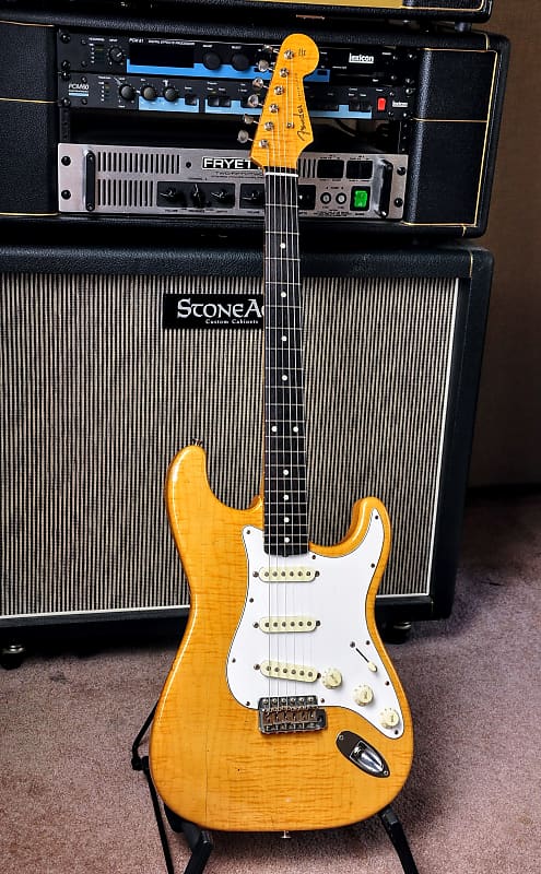 Fender Stratocaster Made in Japan Foto Flame 1994 Natural/ Blonde