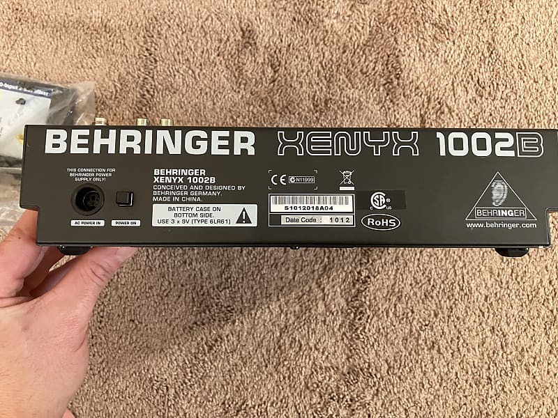 Behringer 1002B Xenyx Battery-Operated 10-Channel Audio Mixer