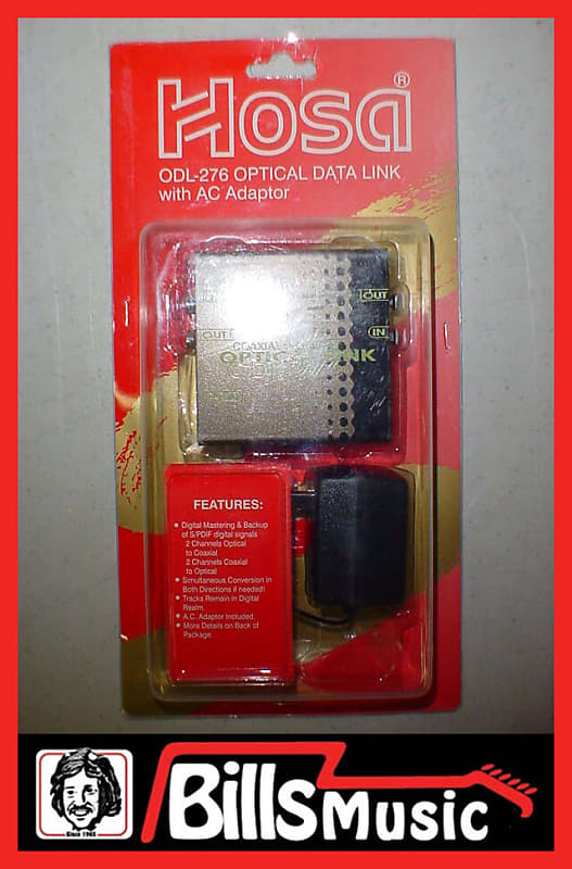 Hosa Technology ODL-276 Optical Coaxial Data Link with AC Adaptor image 1