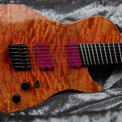 GB Liuteria  Boutique guitar Kapooya 7 string fanned knotted thread edition image 8