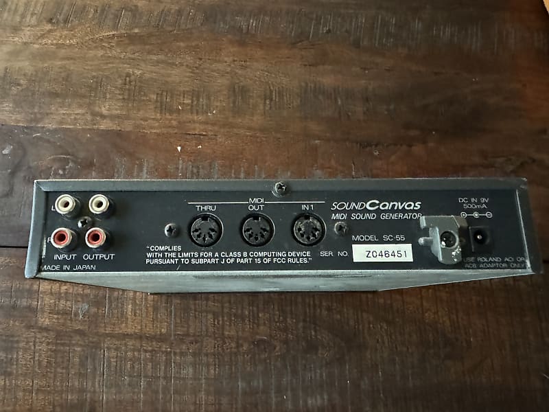 Roland Sound Canvas SC-55 MIDI Sound Generator | Reverb