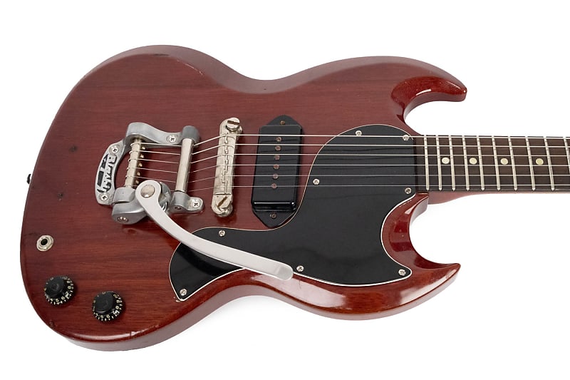 1963 Gibson Les Paul SG Junior Cherry w/ Bigsby | Reverb