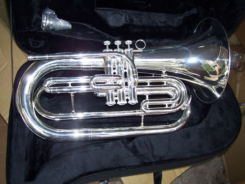 Silver marching Baritone. Brand new. Reverb