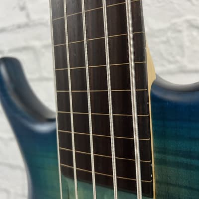 Sire Marcus Miller M7 Left-Handed 5-String Electric Bass - Transparent Blue w/ Gig Bag image 9