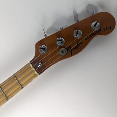 Fender  Tele Bass 1976 - Blond White Humbucker HSC image 5