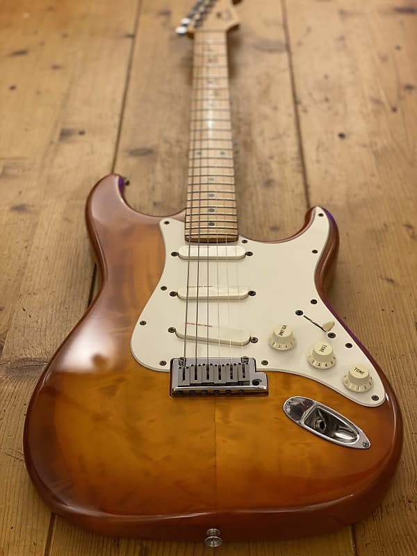 RARE! Fender Japan Stratocaster STR-1150 LSM 1990 Solid Maple Honeyburst MIJ