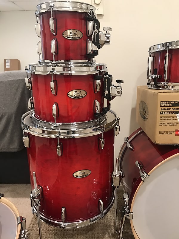 Supreme Pearl Session Studio Select Drum Set Red - SS19 - US