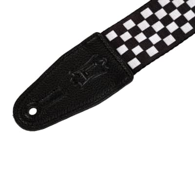 Levy's Soft Nylon Checkered Guitar Strap image 2
