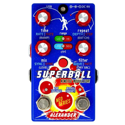 ギター ALEXANDER SUPERBALL Alexander Pedals Superball Kinetic Modulator - YouTube