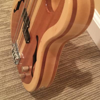 Custom Semi-Hollowbody Bass by Yerby Guitars image 7