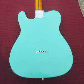 Blue Frog Made in the Usa  Single Cutaway Custom Nitro guitar 2015 Sea Foam Green image 17