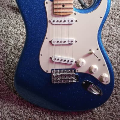 Fender Stratocaster Scalloped Neck Blue Sparkle image 11