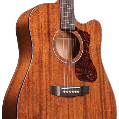 Guild D-120CE Natural Dreadnought Cutaway Acoustic Electric Guitar with gig bag image 9