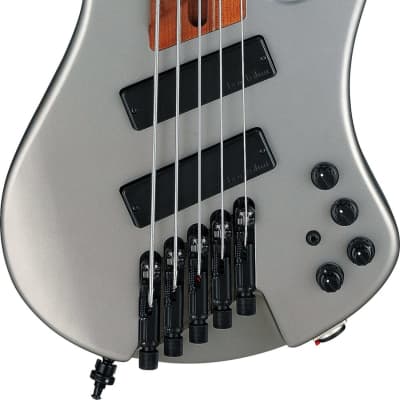 Ibanez EHB1005SMS Headless Multi Scale 5-String Bass, Metallic Gray Matte w/ Bag image 2