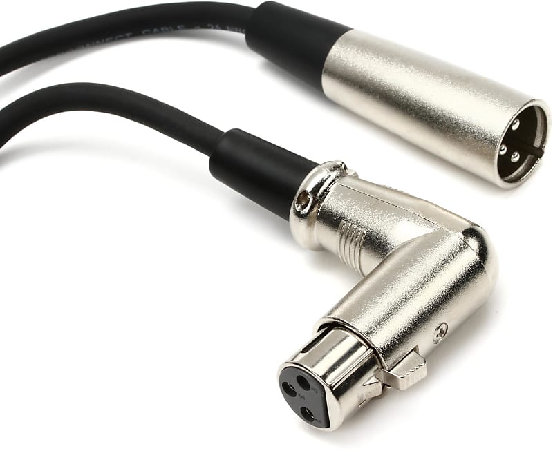 Hosa XFF-103 Balanced Interconnect Cable with Right-angled XLR Female End - 3 foot image 1