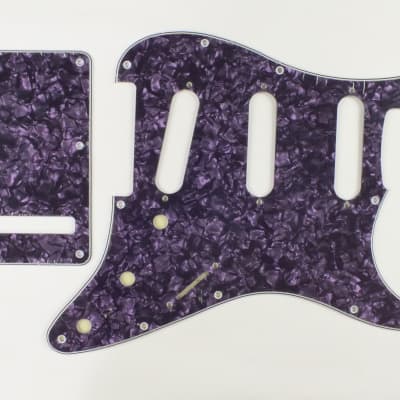 Purple Pearl Scratch Plate Pickguard Set SSS to fit USA/Mex Fender Stratocaster