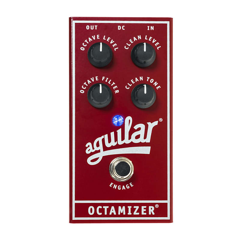 Aguilar Octamizer V2 Bass Octave Effect Pedal, Clean and Octave Sounds, and Indepndent Volume Controls image 1